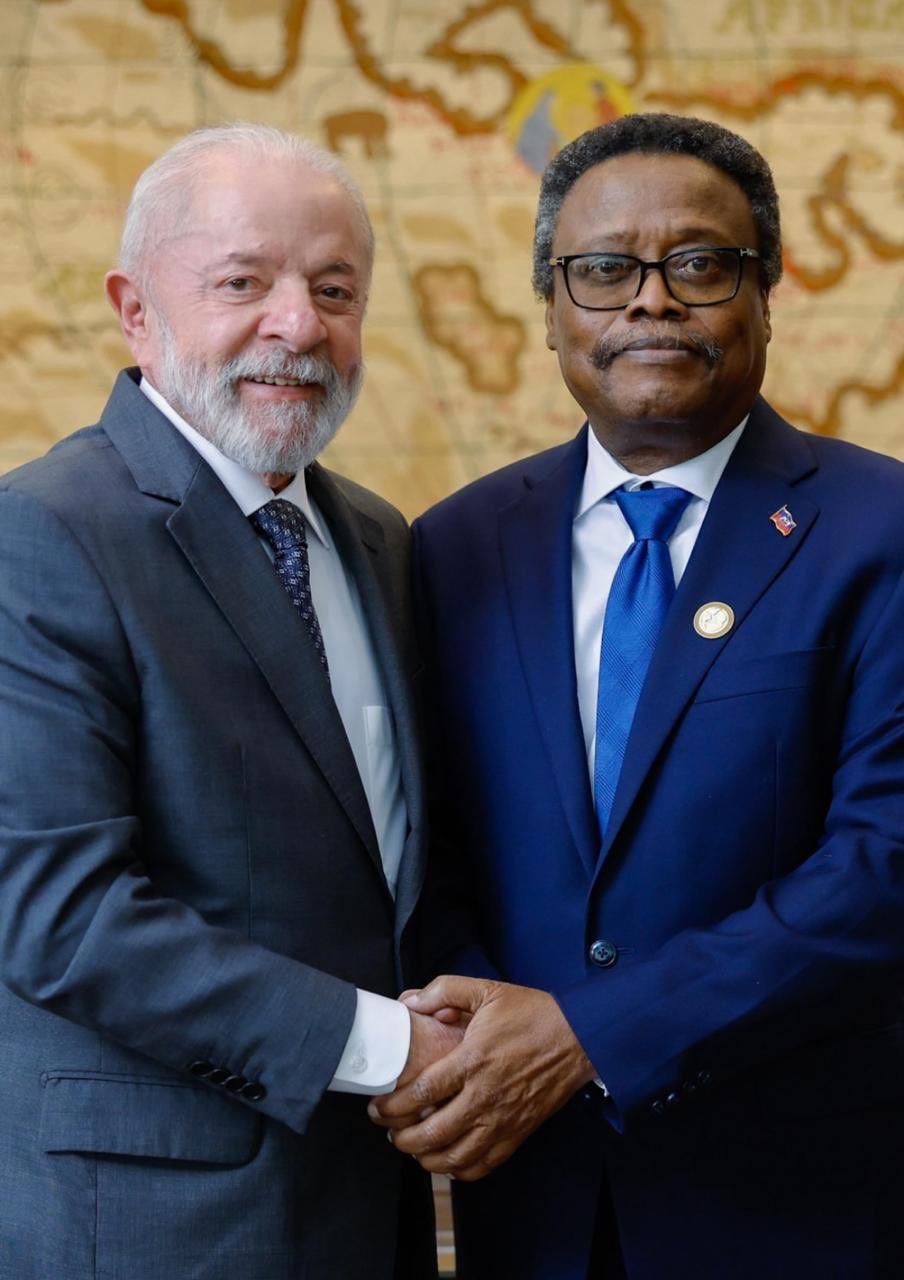 Conseiller-President Fritz Jean et Président Lula du Bresil