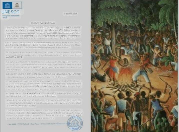 Bois Caïman, patrimoine universel de l’humanité pour l'UNESCO